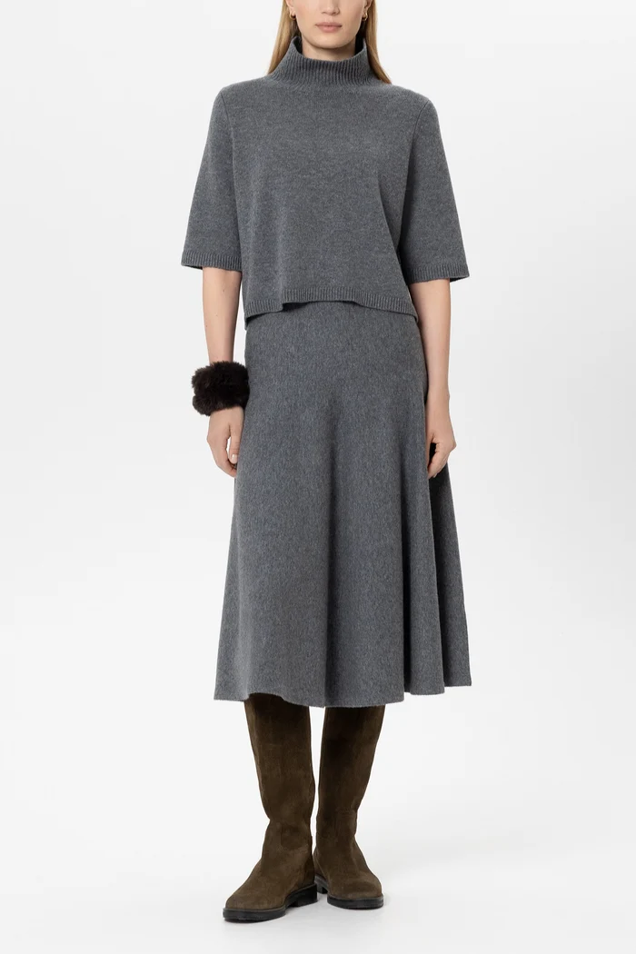 sweter-luisa-cerano-premium modowy wełniany szary oversizowy jesienny pudełkowy butik luisa bydgoszcz