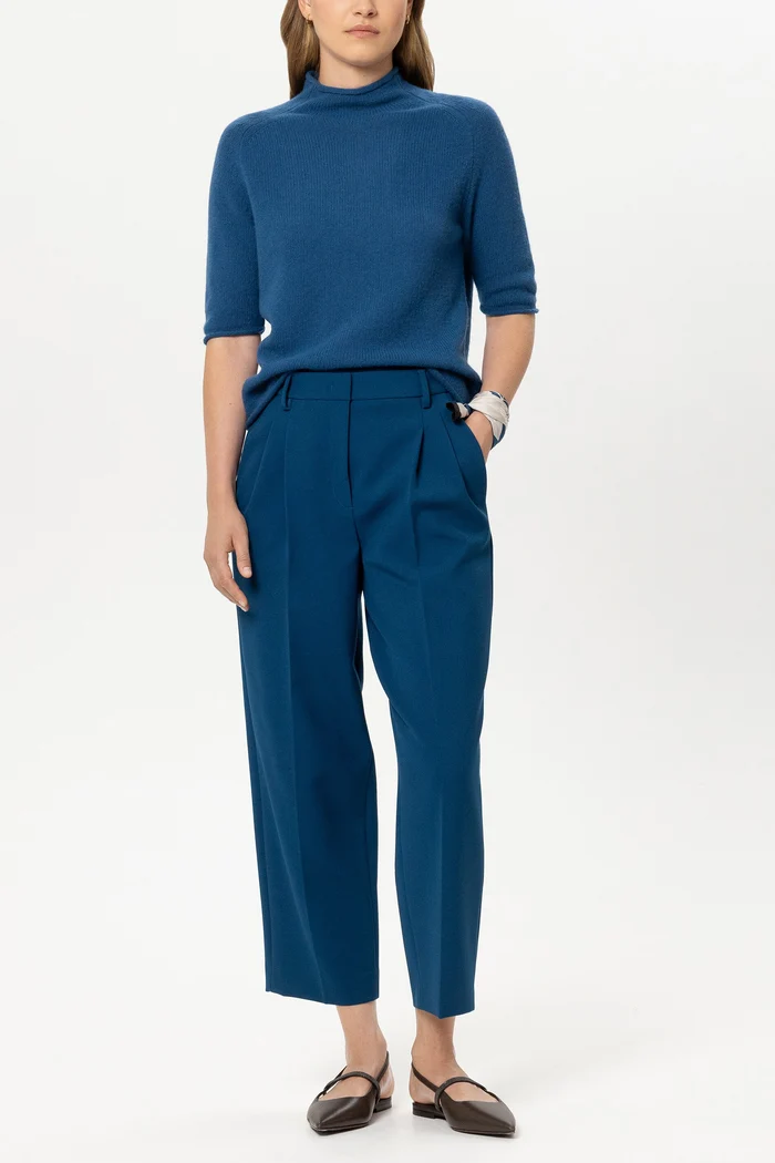 sweter-luisa-cerano-premium modowy casualowy jesienny niebieski półgolf luźny komfortowy butik luisa bydgoszcz