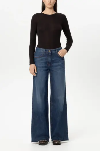t-shirt-luisa-cerano-dopasowany jesienny brązowy basic modowy premium bawełniany komfortowy butik luisa bydgoszcz