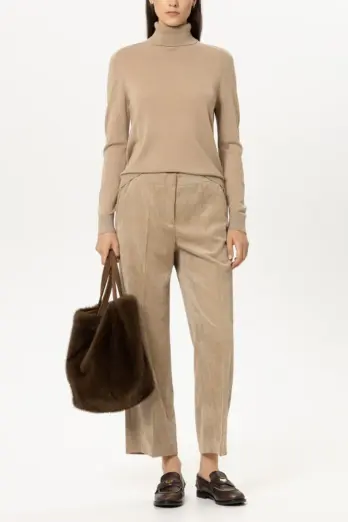 sweter-luisa-cerano-premium golf modowy casualowy klasyczny jedwabny dopasowany kamelowy butik luisa bydgoszcz