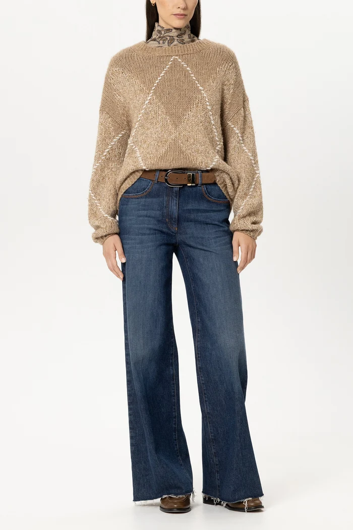 sweter-golf-luisa-cerano-premium modowy casualowy ciepły zimowy beżowy ekskluzywny wełniany butik luisa bydgoszcz