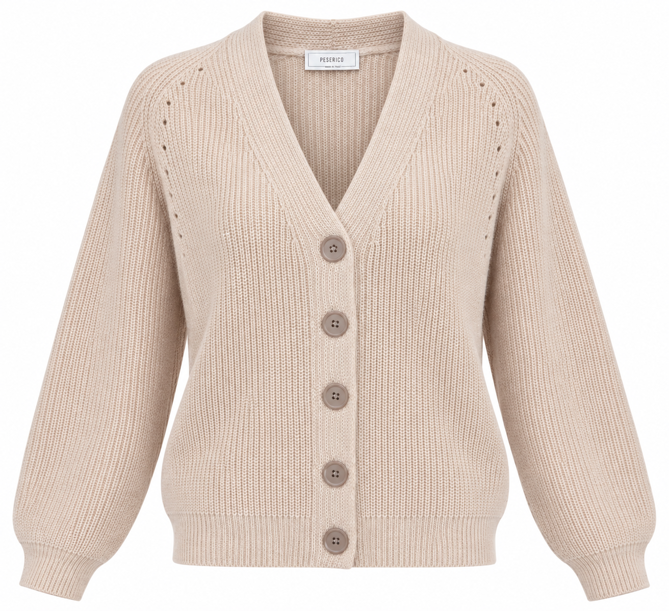 sweter-peserico-luksusowy-kardigan-zimowy-beżowy-wełniany-ekskluzywny-butik-luisa-bydgoszcz